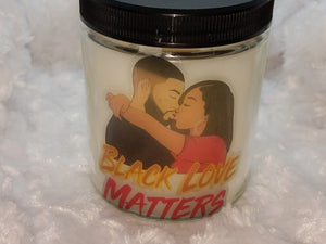 Black Love Matters-An Oatmeal Milk & Honey Scented Candle