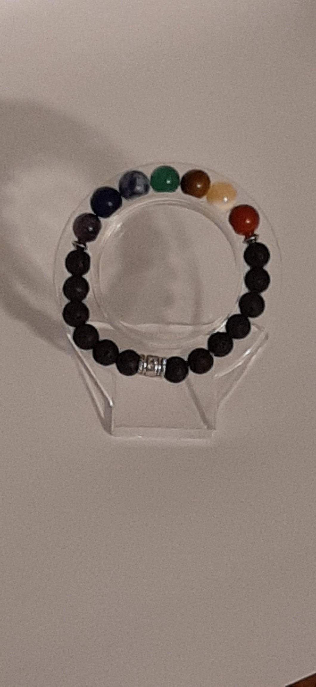 Unisex Chakra and Lava Bead Aromatherapy Bracelets