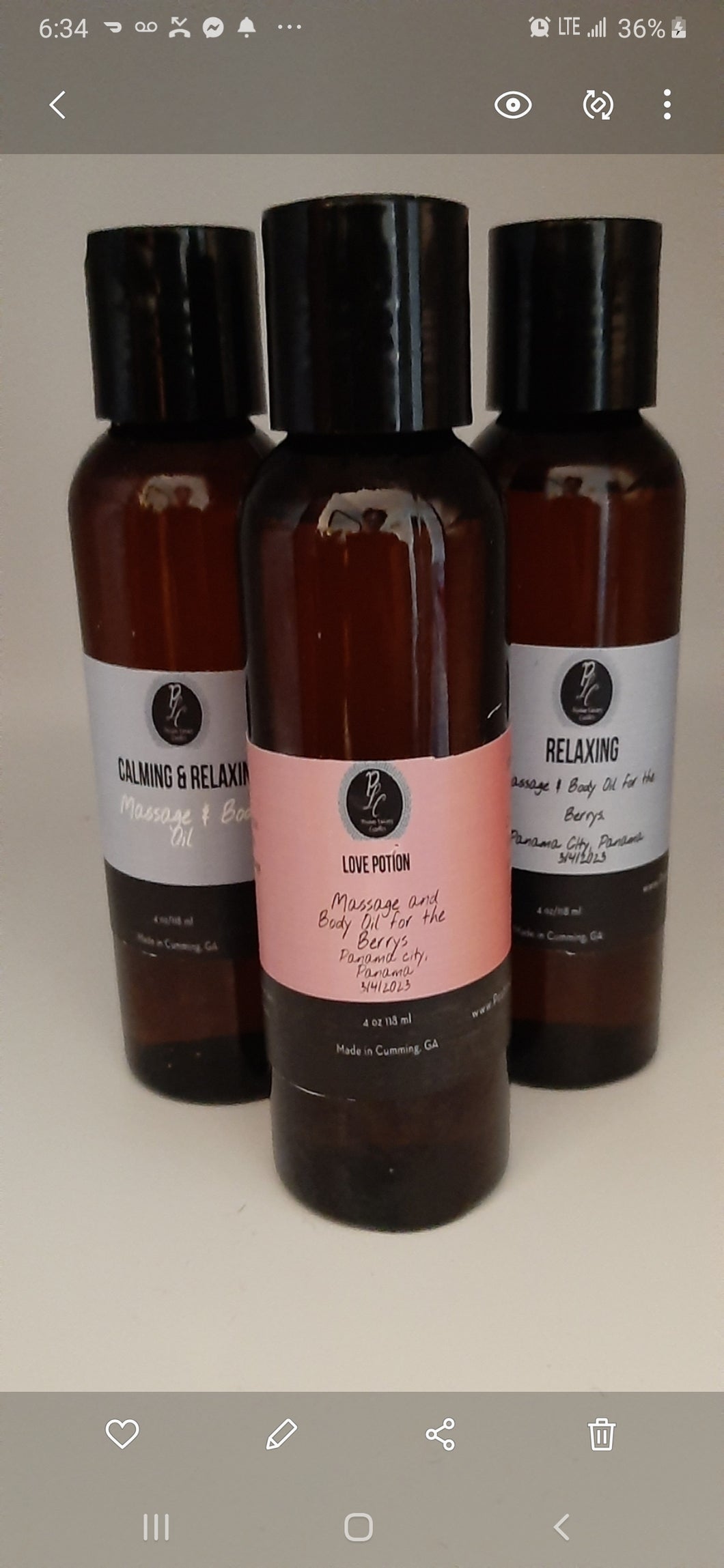 Love Potion Oils